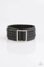 Load image into Gallery viewer, Watch Your Backpacker Black Snap Bracelet