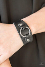 Load image into Gallery viewer, Western Wrangler Black Snap Bracelet