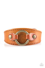 Load image into Gallery viewer, Western Wrangler Light Brown Snap Bracelet