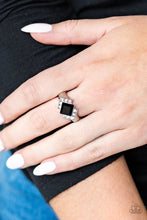 Load image into Gallery viewer, Wallstreet Winner Black Skinny Band Ring