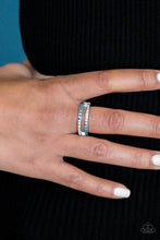 Load image into Gallery viewer, Dauntless Shimmer Blue Skinny Band Ring