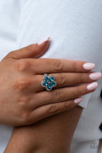 Load image into Gallery viewer, Efflorescent Envy Blue Skinny Band Ring