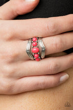 Load image into Gallery viewer, Show-Stopping Chevron Pink Ring