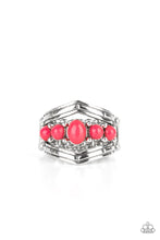 Load image into Gallery viewer, Show-Stopping Chevron Pink Ring