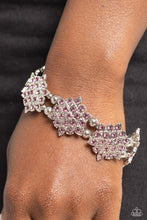 Load image into Gallery viewer, Scintillating Snowflakes Purple Bracelet