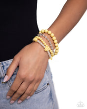 Load image into Gallery viewer, Rosy Retrospection Yellow Bracelet