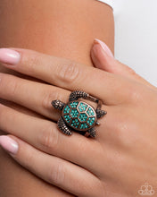 Load image into Gallery viewer, Turtle Triumph Copper Ring