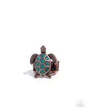 Load image into Gallery viewer, Turtle Triumph Copper Ring