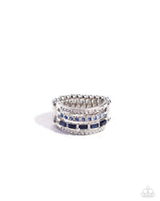 Load image into Gallery viewer, Trailblazing Bling Blue Ring
