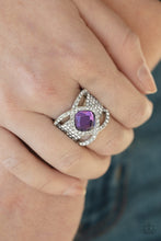Load image into Gallery viewer, Triple Crown Twinkle Purple Ring
