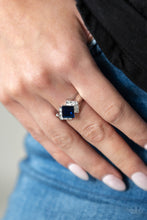 Load image into Gallery viewer, Wallstreet Winner Blue Skinny Band Ring