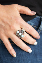 Load image into Gallery viewer, Triple Whammy Blue Ring