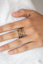 Load image into Gallery viewer, 5th Avenue Flash Brass Skinny Band Ring