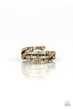 Load image into Gallery viewer, Casino Cache Brass Skinny Band Ring