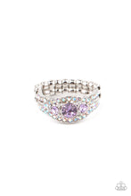 Load image into Gallery viewer, Celestial Crowns Purple Skinny Band Ring