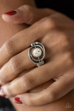 Load image into Gallery viewer, Celestial Karma White Skinny Band Ring