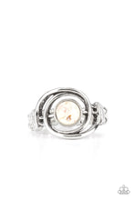 Load image into Gallery viewer, Celestial Karma White Skinny Band Ring
