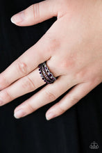 Load image into Gallery viewer, Cherish the Glitter Purple Skinny Band Ring
