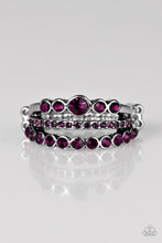 Load image into Gallery viewer, Cherish the Glitter Purple Skinny Band Ring