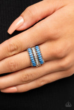 Load image into Gallery viewer, Cinematic Couture Blue Skinny Band Ring