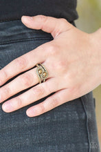 Load image into Gallery viewer, Collect Up Front Brass Skinny Band Ring
