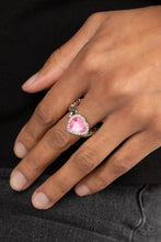 Load image into Gallery viewer, Committed to Cupid Pink Skinny Band Ring