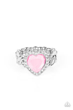 Load image into Gallery viewer, Committed to Cupid Pink Skinny Band Ring