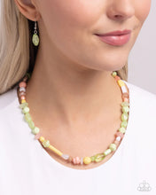 Load image into Gallery viewer, Colored Can-Can Green Necklace