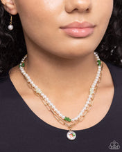 Load image into Gallery viewer, Painted Pageantry Green Necklace