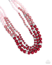 Load image into Gallery viewer, Ombré Ornament Red Necklace