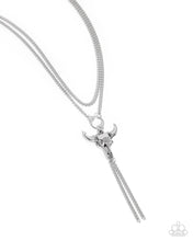 Load image into Gallery viewer, Layered Longhorn Silver Necklace