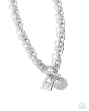 Load image into Gallery viewer, Locked Lady White Necklace