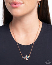 Load image into Gallery viewer, Dragonfly Deed Copper Necklace