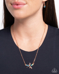 Dragonfly Deed Copper Necklace