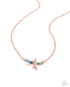 Dragonfly Deed Copper Necklace
