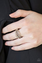 Load image into Gallery viewer, Bank On It Brown Skinny Band Ring