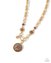 Load image into Gallery viewer, Flecks Big Thing Purple Necklace