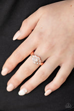 Load image into Gallery viewer, Floral Frou-Frou Copper Skinny Band Ring