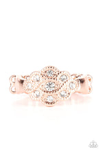 Load image into Gallery viewer, Floral Frou-Frou Copper Skinny Band Ring