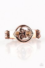 Load image into Gallery viewer, Oceanic Bliss Copper Skinny Band Ring