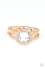 Load image into Gallery viewer, Countess Charm Gold Skinny Band Ring