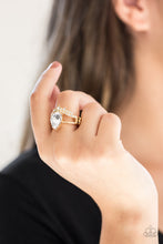 Load image into Gallery viewer, If The Crown Fits Gold Skinny Band Ring