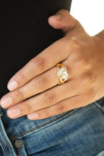 Load image into Gallery viewer, Romantic Reverie Gold Skinny Band Ring