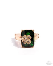 Load image into Gallery viewer, St. Patrick’s Shimmer Gold Skinny Band Ring