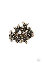Load image into Gallery viewer, Prairie Primrose Brass Skinny Band Ring