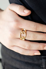 Load image into Gallery viewer, Well Connected Gold Skinny Band Ring