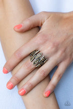Load image into Gallery viewer, Juxtaposed Jewels Brass Ring