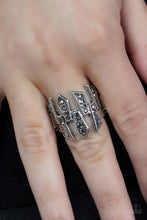 Load image into Gallery viewer, Juxtaposed Jewels Silver Ring
