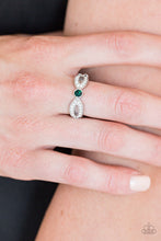 Load image into Gallery viewer, Extra Side Of Elegance Green Skinny Band Ring