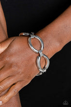 Load image into Gallery viewer, Constructed Chic Silver Bracelet